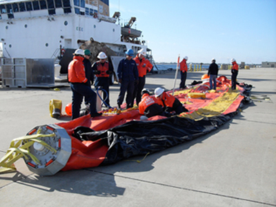 GST members inflat seaslug during training